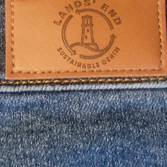 Lands End Women's Carpenter Jeans 16 Medium Wash - Picture 6 of 8